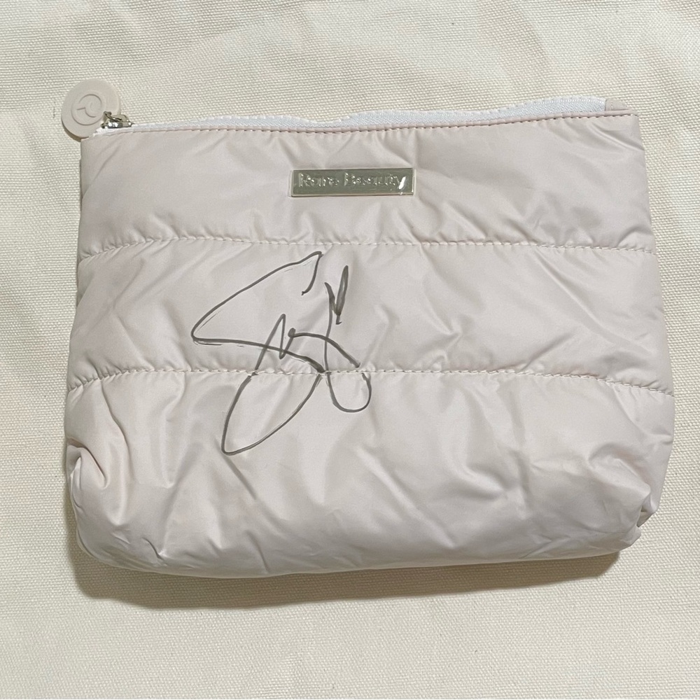 Rare Beauty Makeup Bag Autographed by Selena Gomez rare beauty autographed bag